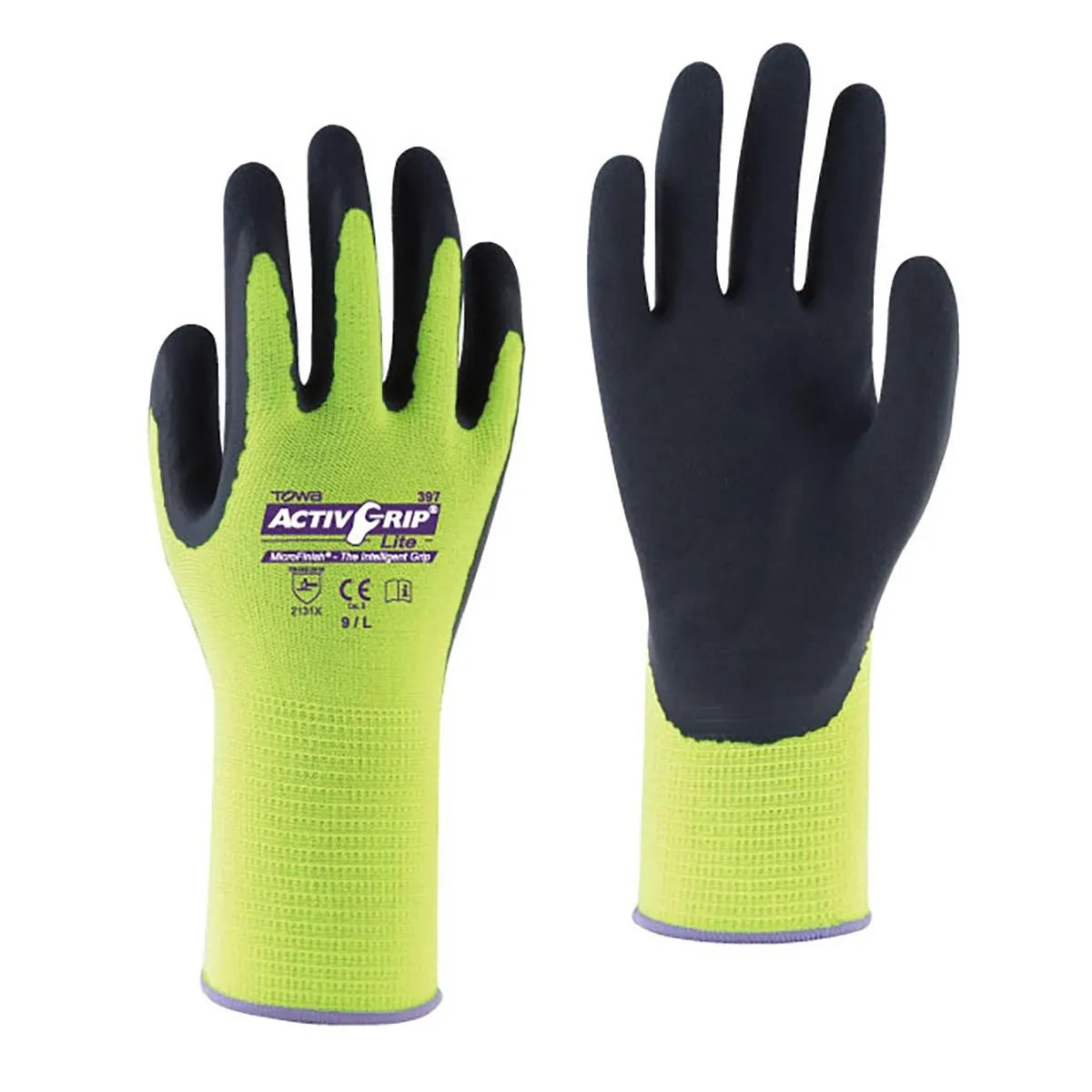 Guante Towa 580 Nylon Nitrilo Alta Visibilidad