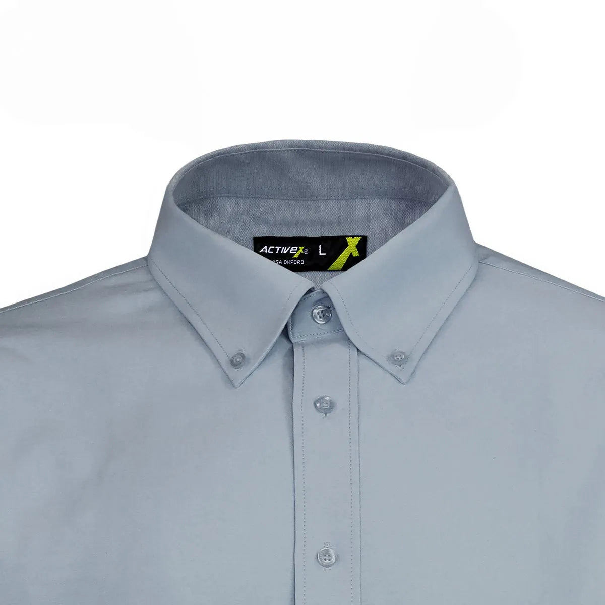 Camisa Activex Oxford M/Larga Gris UV