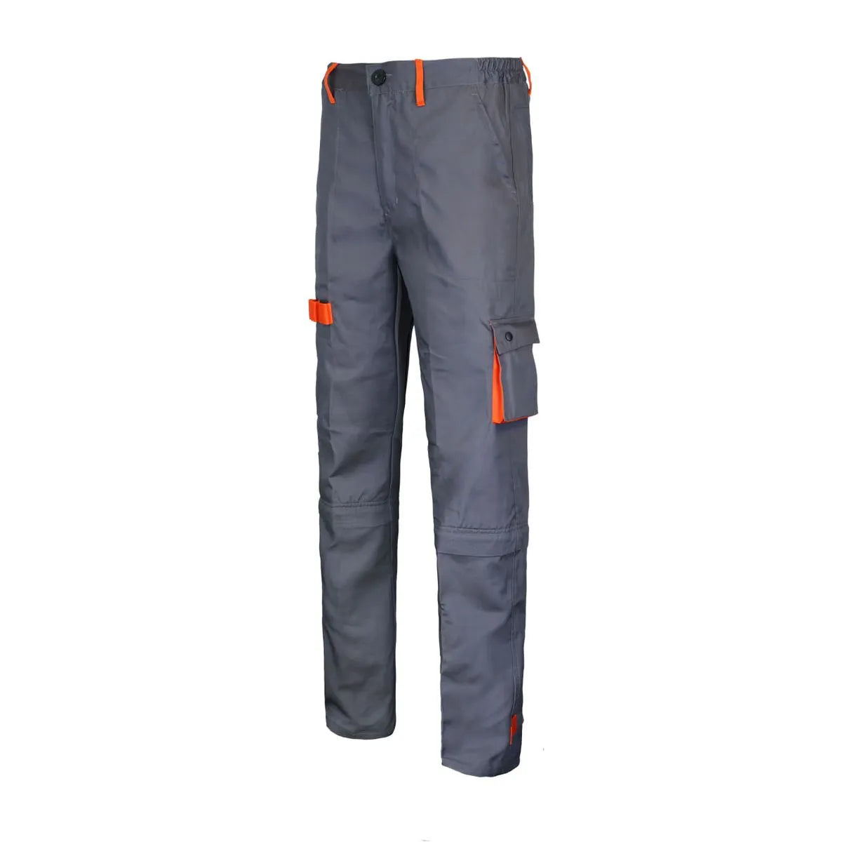 Pantalón Gabardina Gris/Naranjo