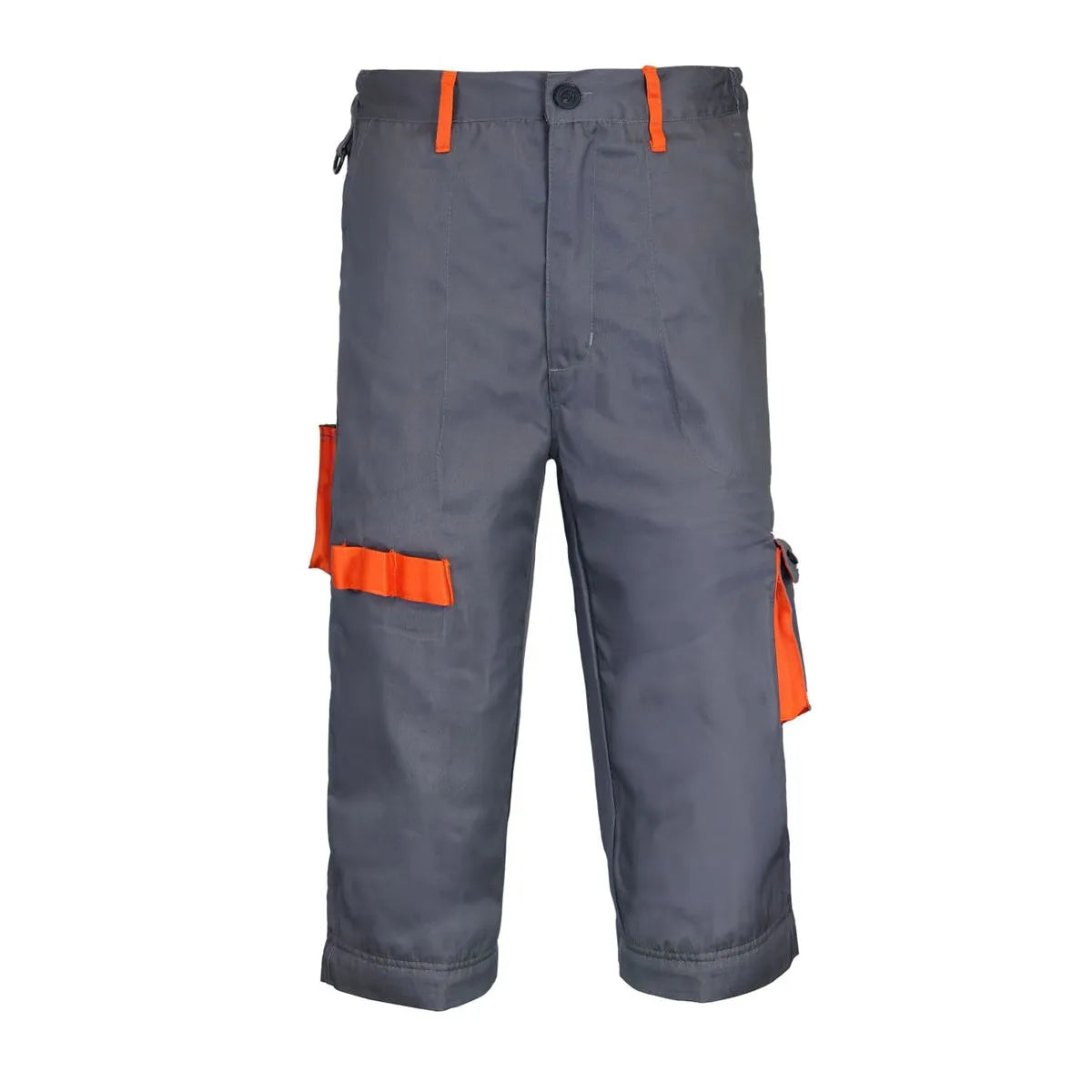 Pantalón Gabardina Gris/Naranjo