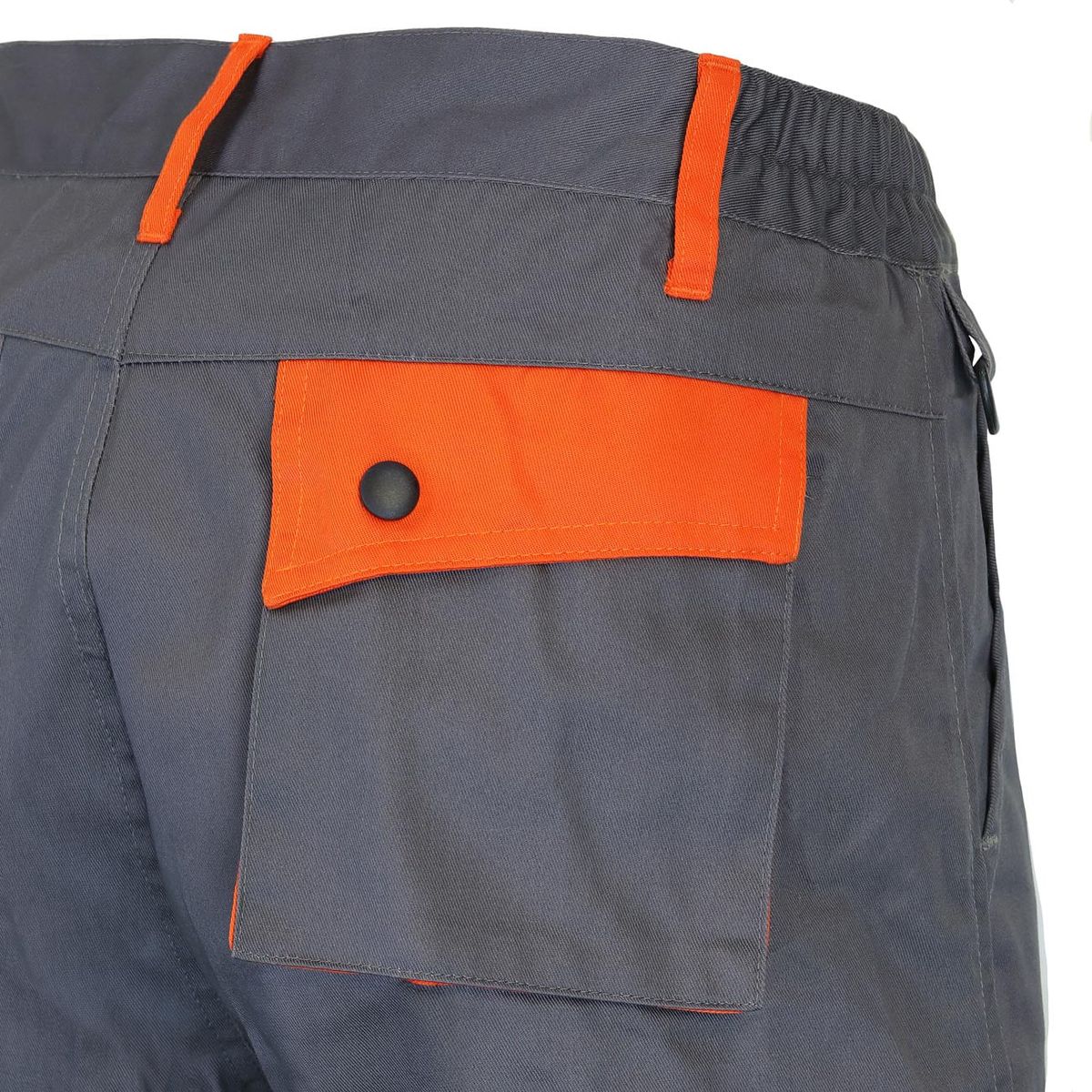 Pantalón Gabardina Gris/Naranjo