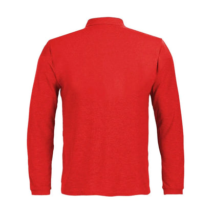 Polera Activex Pique Roja M/Larga UV