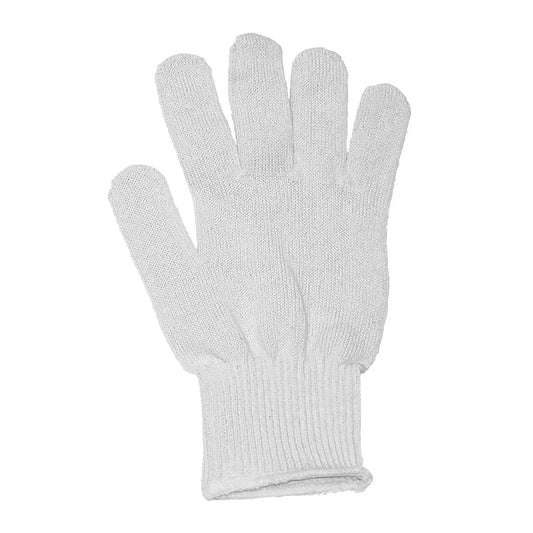 Guantes de algodon 10" Salisbury color blanco muñeca tejida