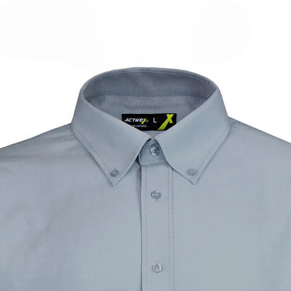Camisa Activex Oxford M/Larga Gris UV