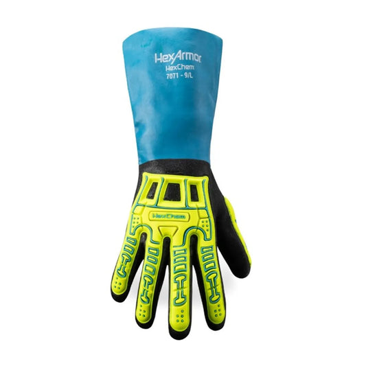 Guante HexArmor 7071 A4 Impacto Químico Nitrilo