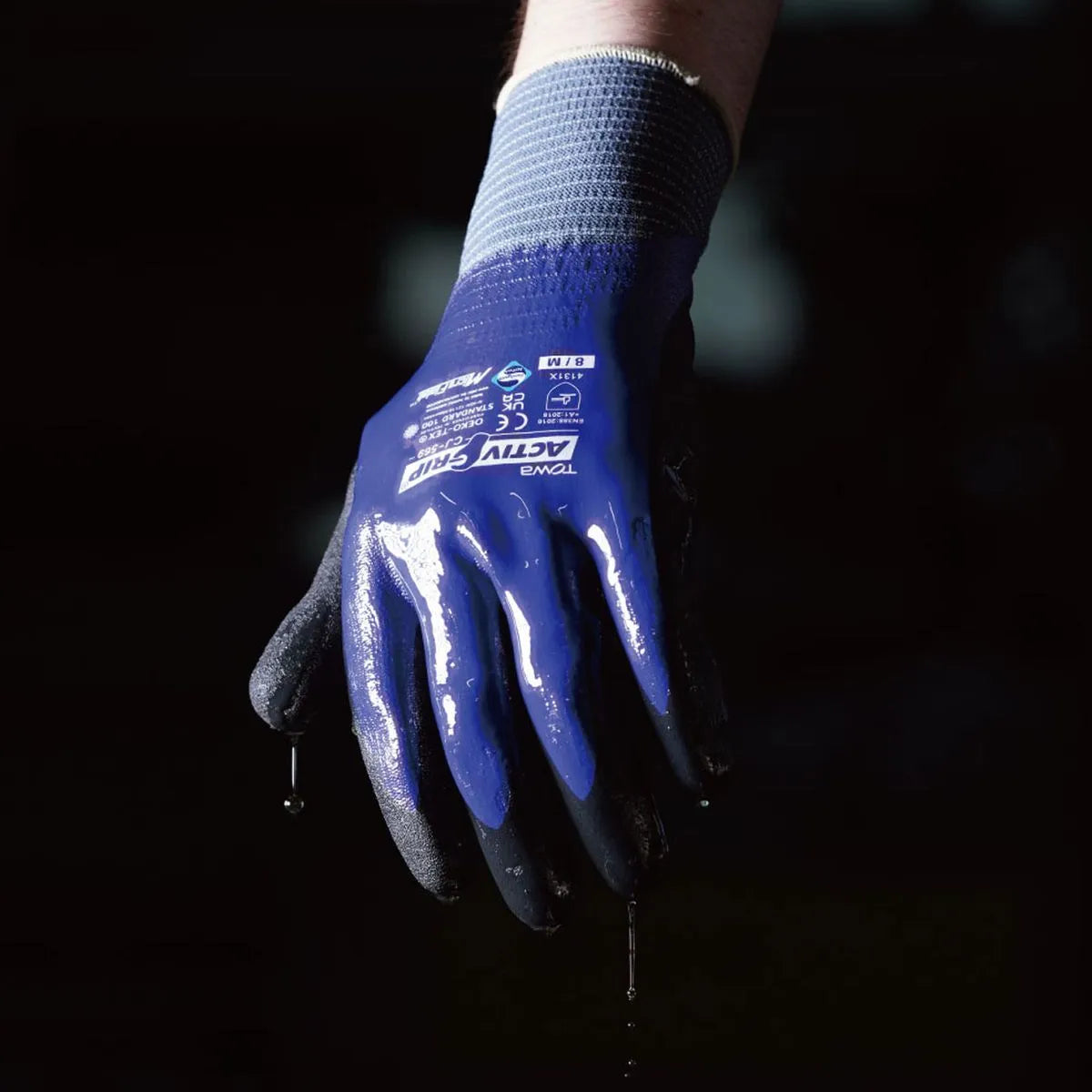 Guante Towa Nylon Nitrilo Dorso Cubierto CJ569