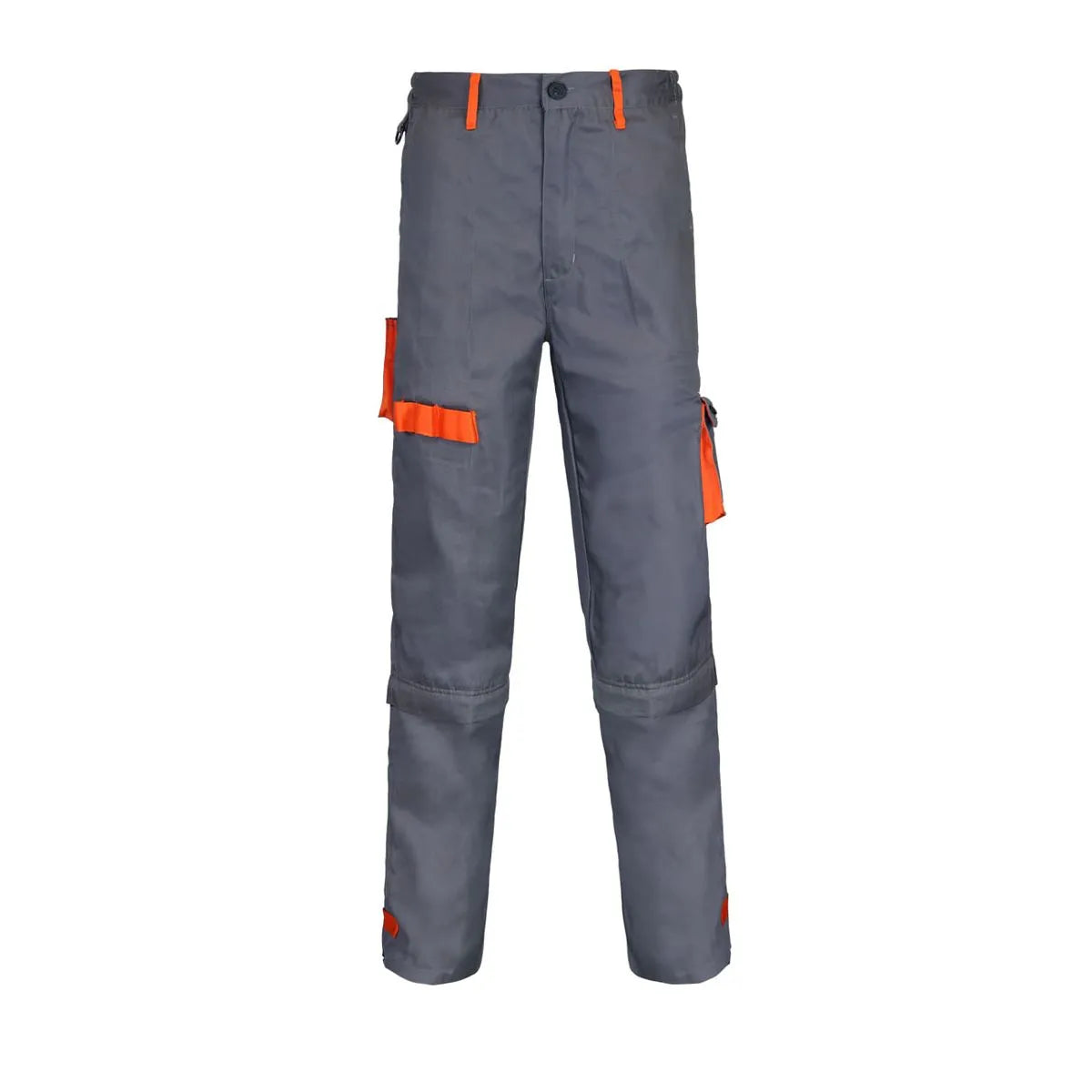 Pantalón Gabardina Gris/Naranjo